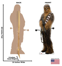 Load image into Gallery viewer, Advanced Graphics Chewbacca Holding Bow Life Size Cardboard Cutout Standup - Star Wars: Episode VIII - The Last Jedi (2017 Film) - AT TEN Distribution
