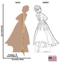 Load image into Gallery viewer, Advanced Graphics Color Me Anna Life Size Cardboard Cutout Standup - Disney's Frozen 2 - AT TEN Distribution
