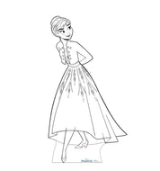 Advanced Graphics Color Me Anna Life Size Cardboard Cutout Standup - Disney's Frozen 2 - AT TEN Distribution