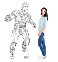 Load image into Gallery viewer, Advanced Graphics Color Me Captain America Life Size Cardboard Cutout Standup - Marvel&#39;s Avengers: Endgame - AT TEN Distribution
