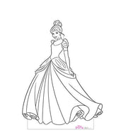 Advanced Graphics Color Me Cinderella Life Size Cardboard Cutout Standup - Disney - AT TEN Distribution