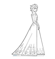 Advanced Graphics Color Me Elsa Life Size Cardboard Cutout Standup - Disney's Frozen 2 - AT TEN Distribution