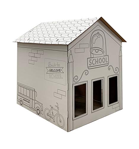 Advanced Graphics Color Me School House Life Size Cardboard Cutout Standup - AT TEN Distribution