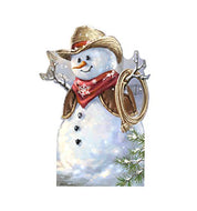 Advanced Graphics Cowboy Snowman Life Size Cardboard Cutout Standup - Dona Gelsinger Art - AT TEN Distribution