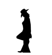 Advanced Graphics Cowgirl Silhouette Life Size Cardboard Cutout Standup - AT TEN Distribution