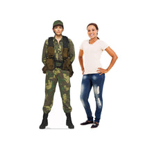 Load image into Gallery viewer, Advanced Graphics Female Soldier Life Size Cardboard Cutout Standup - AT TEN Distribution
