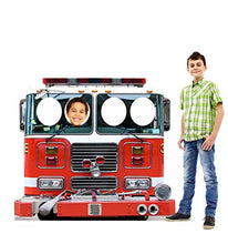 Load image into Gallery viewer, Advanced Graphics Fire Truck Stand - in Life Size Cardboard Cutout Standup - AT TEN Distribution

