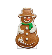 Advanced Graphics Gingerbread Snowman Cookie Life Size Cardboard Cutout Standup - AT TEN Distribution