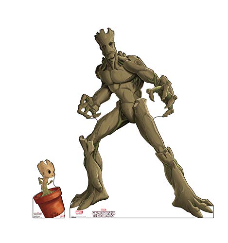 Advanced Graphics Groot & Little Groot Life Size Cardboard Cutout Stan ...