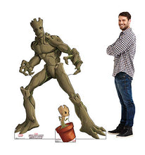 Load image into Gallery viewer, Advanced Graphics Groot &amp; Little Groot Life Size Cardboard Cutout Standup - Guardians of The Galaxy (TV Series) - AT TEN Distribution
