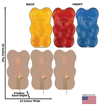 Load image into Gallery viewer, Advanced Graphics Gummy Bears Cardboard Cutout Standup (3 Pack: Orange, Red and Blue) - AT TEN Distribution
