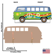 Load image into Gallery viewer, Advanced Graphics Hippie Bus Stand - in Life Size Cardboard Cutout Standup - AT TEN Distribution
