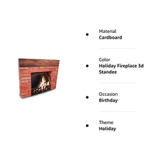 Load image into Gallery viewer, Advanced Graphics Holiday Fireplace 3D Life Size Cardboard Cutout Standup - AT TEN Distribution
