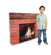 Load image into Gallery viewer, Advanced Graphics Holiday Fireplace 3D Life Size Cardboard Cutout Standup - AT TEN Distribution
