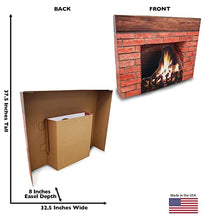 Load image into Gallery viewer, Advanced Graphics Holiday Fireplace 3D Life Size Cardboard Cutout Standup - AT TEN Distribution
