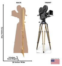 Load image into Gallery viewer, Advanced Graphics Hollywood Camera Life Size Cardboard Cutout Standup - AT TEN Distribution
