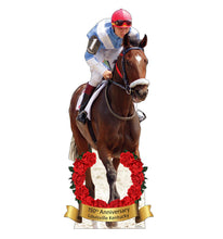Load image into Gallery viewer, Advanced Graphics Horse and Jockey 150th Standee Life Size Cardboard Cutout Standup - AT TEN Distribution
