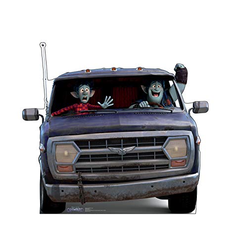 Advanced Graphics Ian and Barley in Van Life Size Cardboard Cutout Standup - Disney Pixar's Onward (2020 Film) - AT TEN Distribution