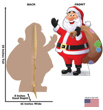Load image into Gallery viewer, Advanced Graphics Illustrated Santa Claus Life Size Cardboard Cutout Standup - AT TEN Distribution
