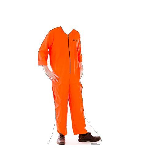 Advanced Graphics Inmate Orange Jump Suit Stand - in Life Size Cardboard Cutout Standup - AT TEN Distribution