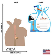 Load image into Gallery viewer, Advanced Graphics It&#39;s A Boy Stork Life Size Cardboard Cutout Standup - AT TEN Distribution

