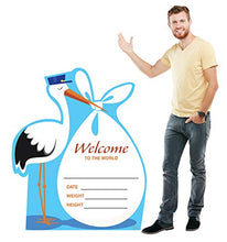 Load image into Gallery viewer, Advanced Graphics It&#39;s A Boy Stork Life Size Cardboard Cutout Standup - AT TEN Distribution

