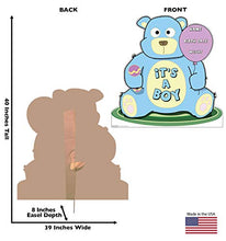 Load image into Gallery viewer, Advanced Graphics It&#39;s A Boy Teddy Bear Life Size Cardboard Cutout Standup - AT TEN Distribution
