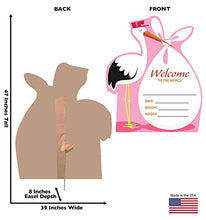 Load image into Gallery viewer, Advanced Graphics It&#39;s a Girl Stork Life Size Cardboard Cutout Standup - AT TEN Distribution
