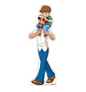 Advanced Graphics Jesus in Jeans with Child Life Size Cardboard Cutout Standup - Creative for Kids - AT TEN Distribution