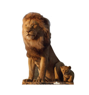 Advanced Graphics King Mufasa & Young Simba Life Size Cardboard Cutout Standup - Disney's The Lion King (2019 Film) - AT TEN Distribution