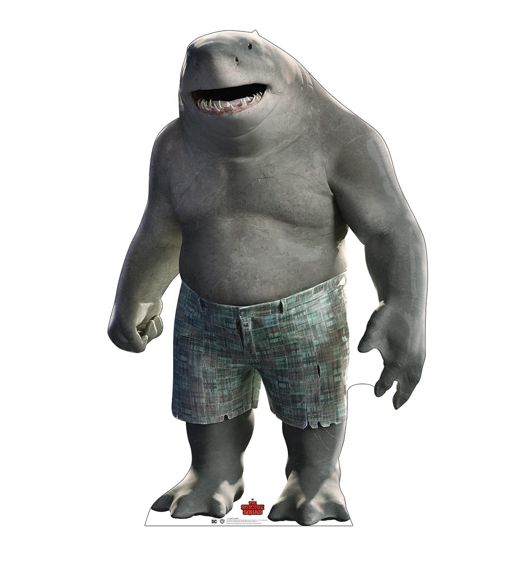 Advanced Graphics King Shark Life Size Cardboard Cutout Standup - WB The Suicide Squad (2021 Film) - AT TEN Distribution