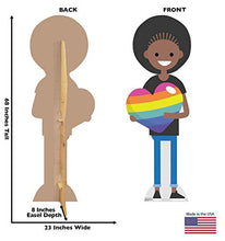 Load image into Gallery viewer, Advanced Graphics LGBT Female Cartoon Pride Standee Life Size Cardboard Cutout Standup - AT TEN Distribution
