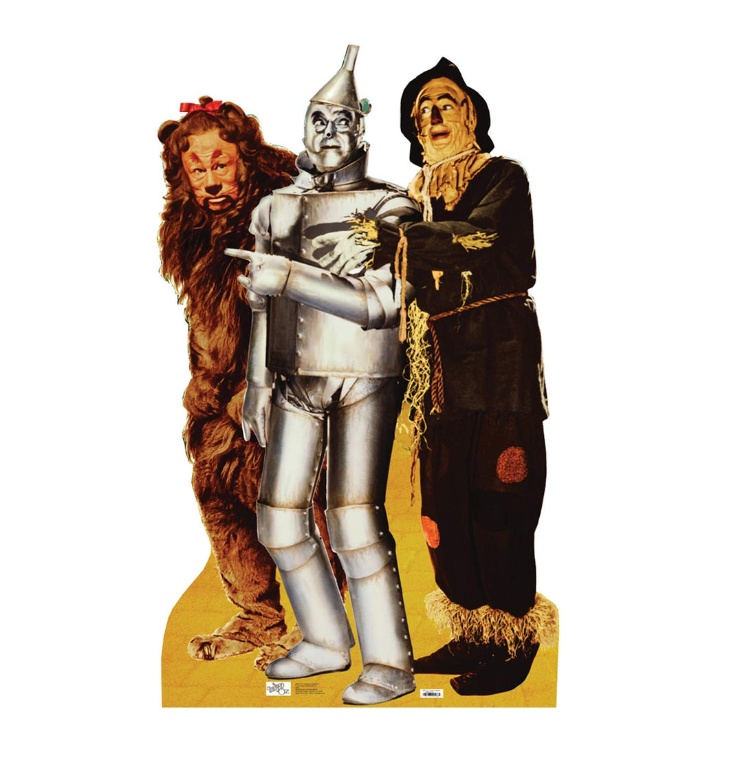 Advanced Graphics Lion, Tinman & Scarecrow Life Size Cardboard Cutout Standup - The Wizard of Oz 75th Anniversary (1939 Film) - AT TEN Distribution