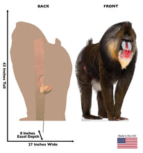 Load image into Gallery viewer, Advanced Graphics Mandrill Life Size Cardboard Cutout Standup - Made in USA - AT TEN Distribution
