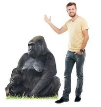 Load image into Gallery viewer, Advanced Graphics Mother &amp; Child Gorillas Life Size Cardboard Cutout Standup - AT TEN Distribution
