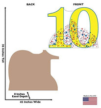 Load image into Gallery viewer, Advanced Graphics Number 10 Life Size Cardboard Cutout Standup - 10th Anniversary - 10th Birthday - AT TEN Distribution
