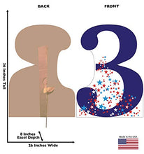 Load image into Gallery viewer, Advanced Graphics Number 3 Life Size Cardboard Cutout Standup - AT TEN Distribution
