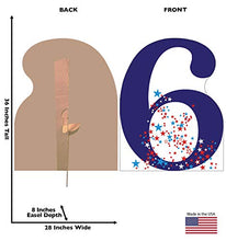 Load image into Gallery viewer, Advanced Graphics Number 6 Cardboard Stand - Up - AT TEN Distribution
