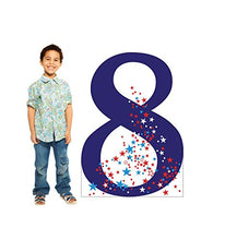 Load image into Gallery viewer, Advanced Graphics Number 8 Life Size Cardboard Cutout Standup - AT TEN Distribution
