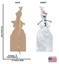 Load image into Gallery viewer, Advanced Graphics Olaf on Snow Mound Life Size Cardboard Cutout Standup - Olaf's Frozen Adventure (2017 Short Film) - AT TEN Distribution
