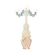 Advanced Graphics Paris Ornate Street Lamp Life Size Cardboard Cutout Standup - Paris Party Theme - AT TEN Distribution