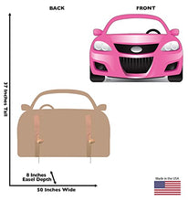 Load image into Gallery viewer, Advanced Graphics Pink Sports Car Stand - in Cardboard Cutout Standup - AT TEN Distribution
