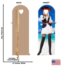 Load image into Gallery viewer, Advanced Graphics Pirate Wench Stand - in Life Size Cardboard Cutout Standup - AT TEN Distribution
