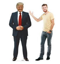 Load image into Gallery viewer, Advanced Graphics President Donald Trump with Red Tie Life Size Cardboard Cutout Standup - AT TEN Distribution
