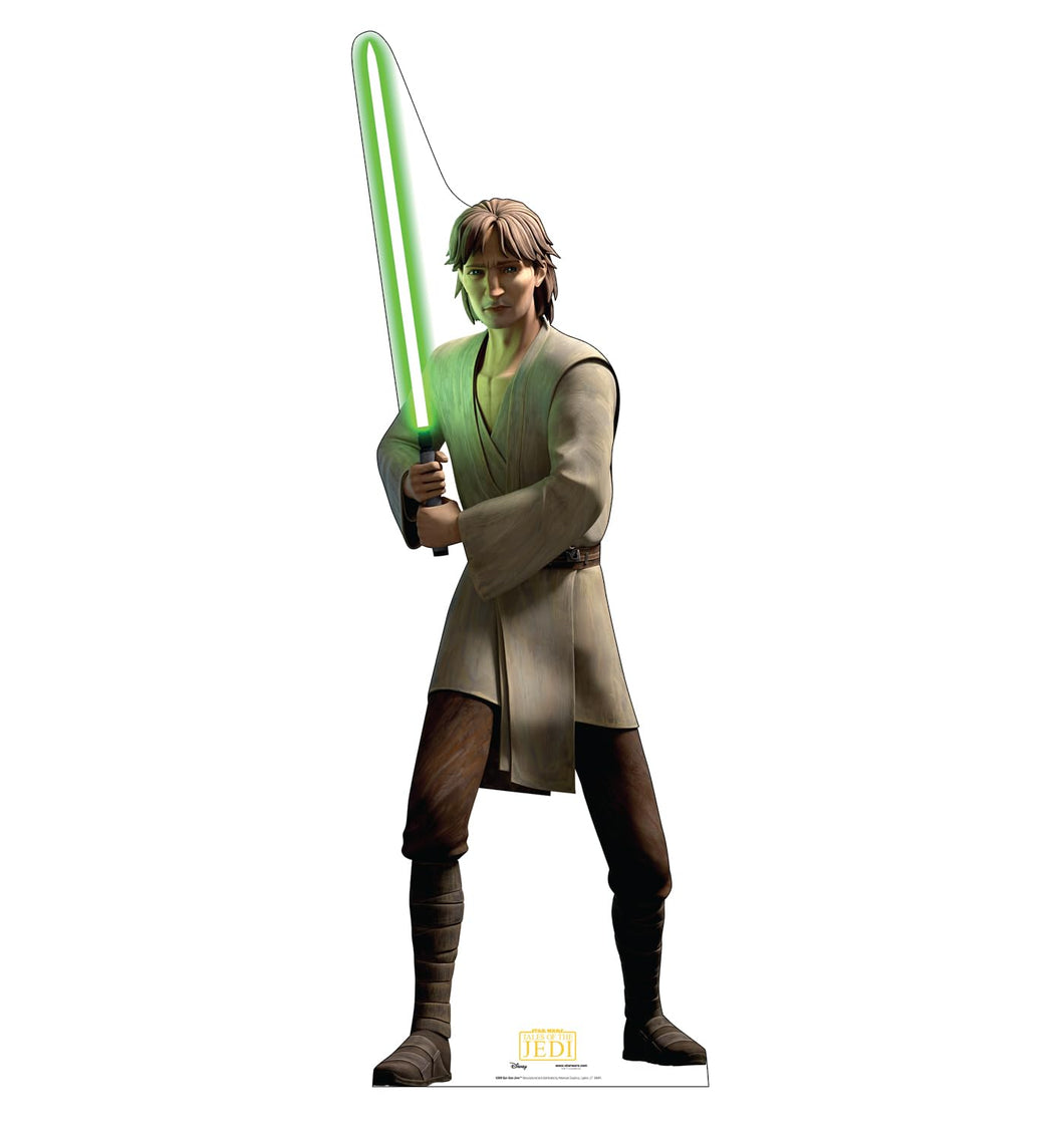 Advanced Graphics Qui - Gon Jinn Life Size Cardboard Cutout Standup - Star Wars: Tales of The Jedi (TV Series) - AT TEN Distribution