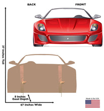 Load image into Gallery viewer, Advanced Graphics Red Sports Car Stand - in Life Size Cardboard Cutout Standup - AT TEN Distribution
