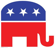 Advanced Graphics Republican Elephant Life Size Cardboard Cutout Standup - AT TEN Distribution