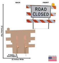Load image into Gallery viewer, Advanced Graphics Road Closed Sign Life Size Cardboard Cutout Standup - AT TEN Distribution
