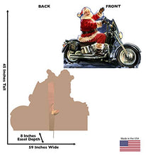 Load image into Gallery viewer, Advanced Graphics Santa Motorcycle Life Size Cardboard Cutout Standup - Dona Gelsinger Art - AT TEN Distribution
