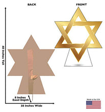 Load image into Gallery viewer, Advanced Graphics Star of David Life Size Cardboard Cutout Standup - AT TEN Distribution
